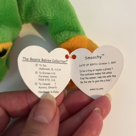 NWT vintage 1997 SMOOCHY from Ty Beanie Babies collection - Picture 3 of 6